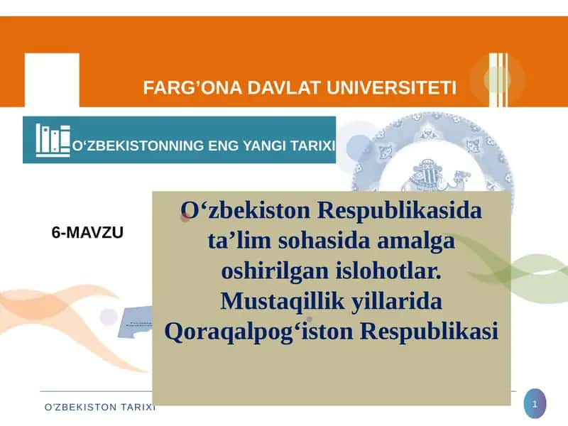 Mustaqillik yillarida Qoraqalpog‘iston Respublikasi