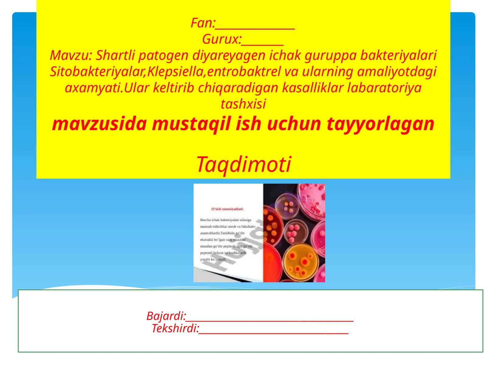 Shartlipatogendiyareyagenichakguruppabakteriyalari