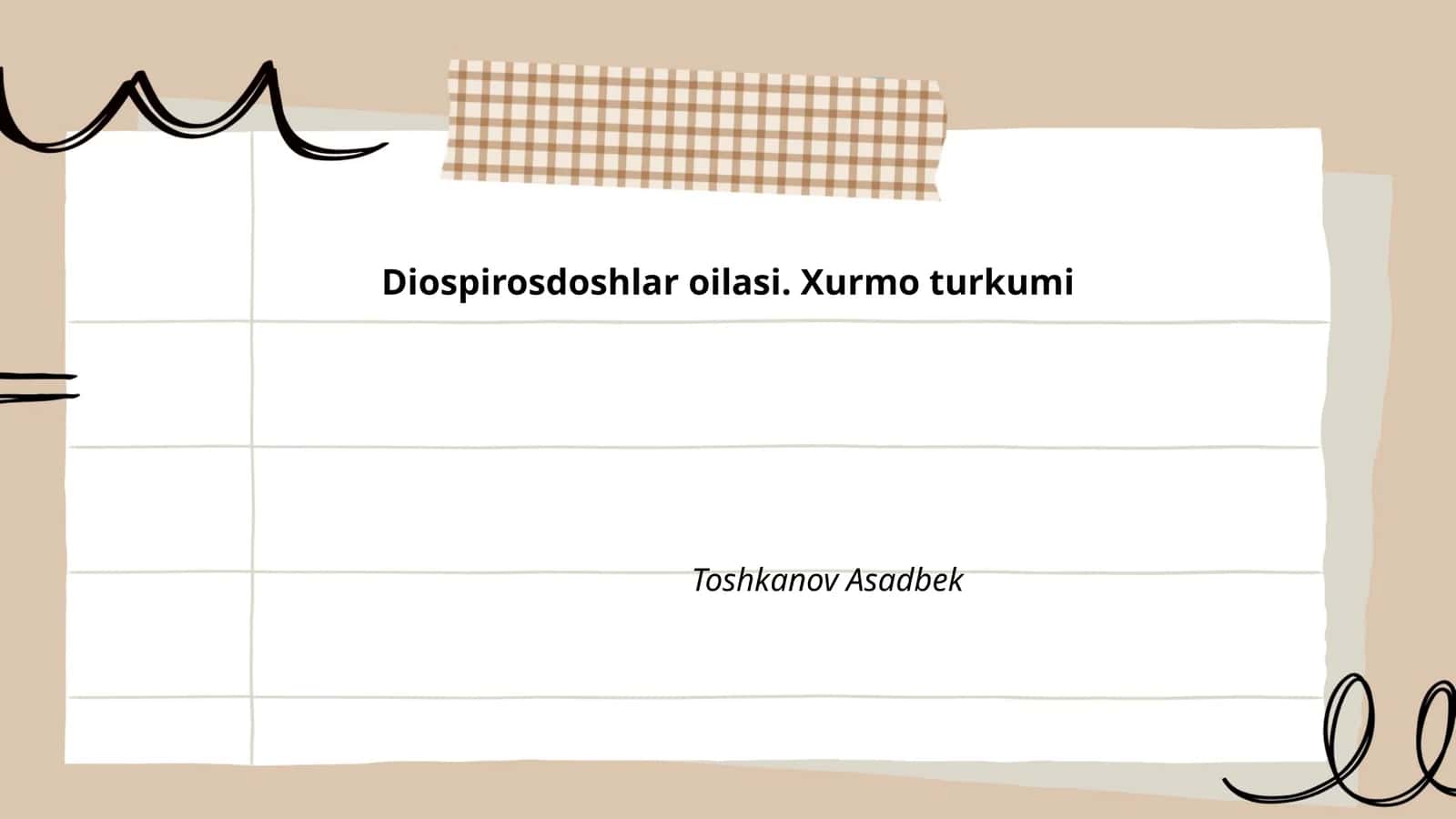 Xurmo turkumi