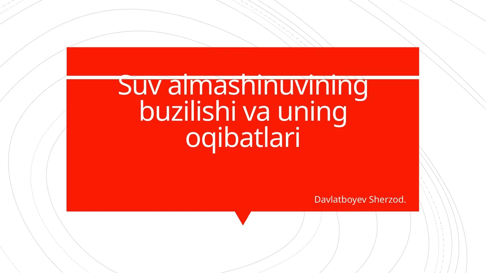 Suv almashinuvining buzilishi