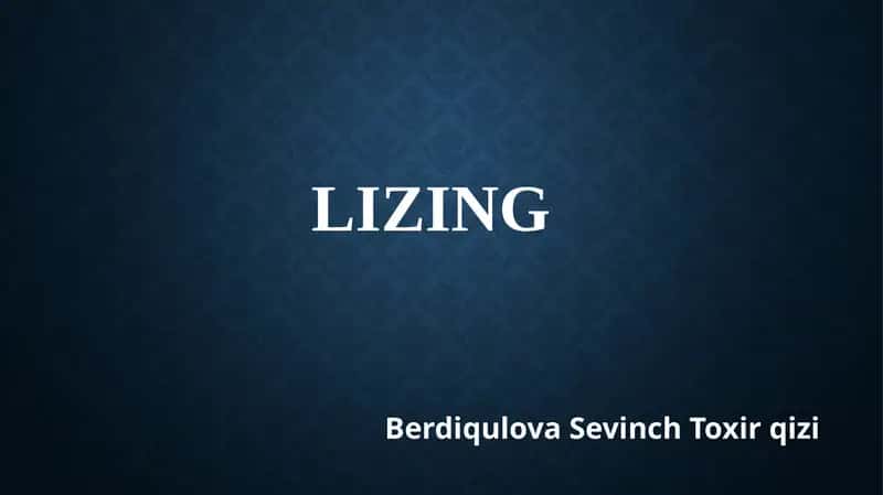 Lizing
