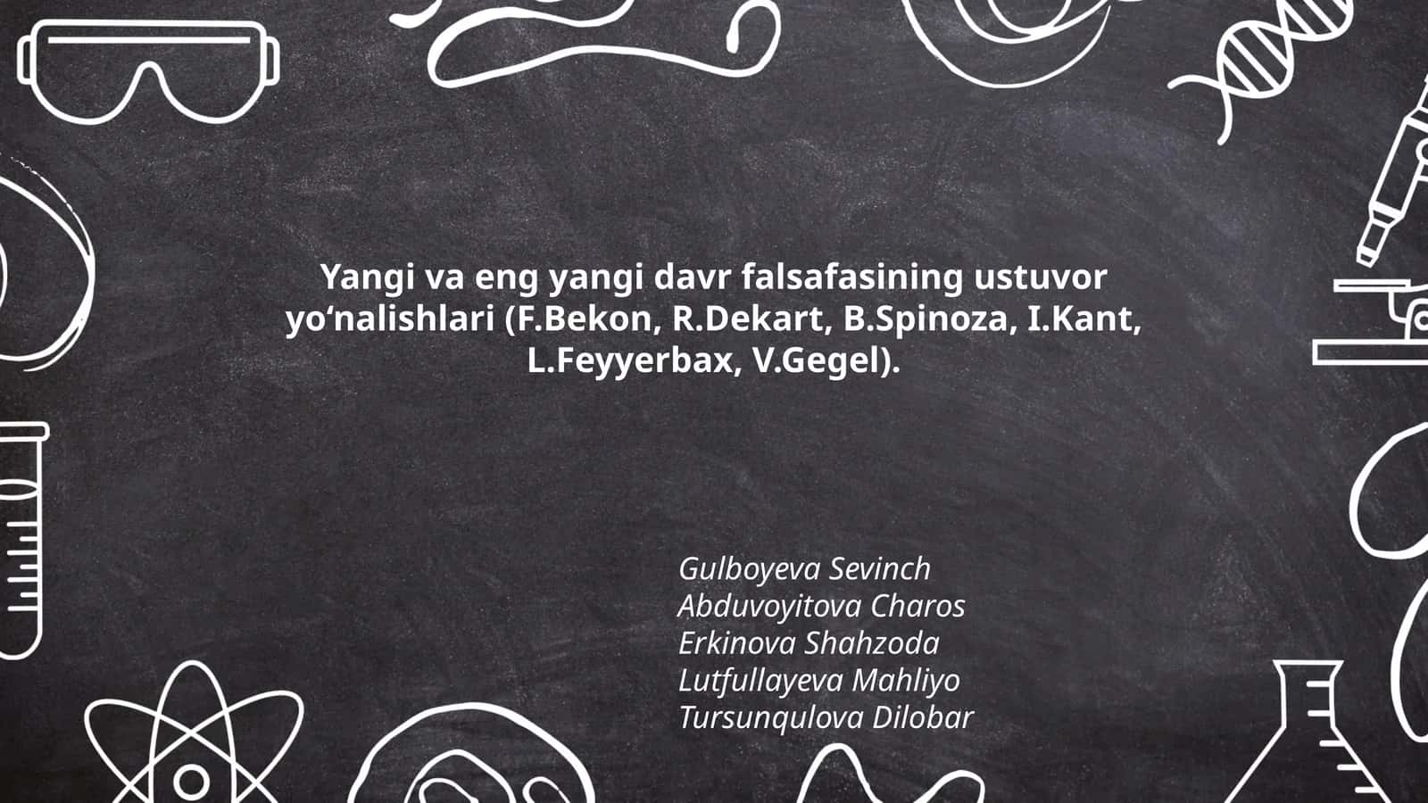 Yangi va eng yangi davr falsafasining ustuvor yo‘nalishlari