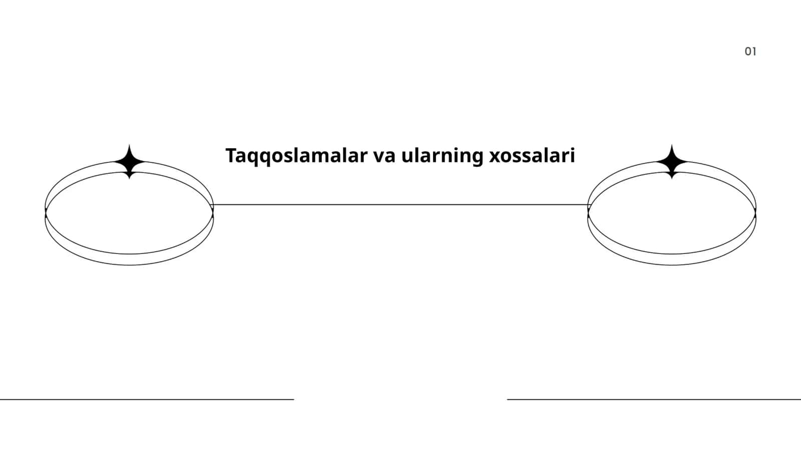 Taqqoslamalar va ularning xossalari