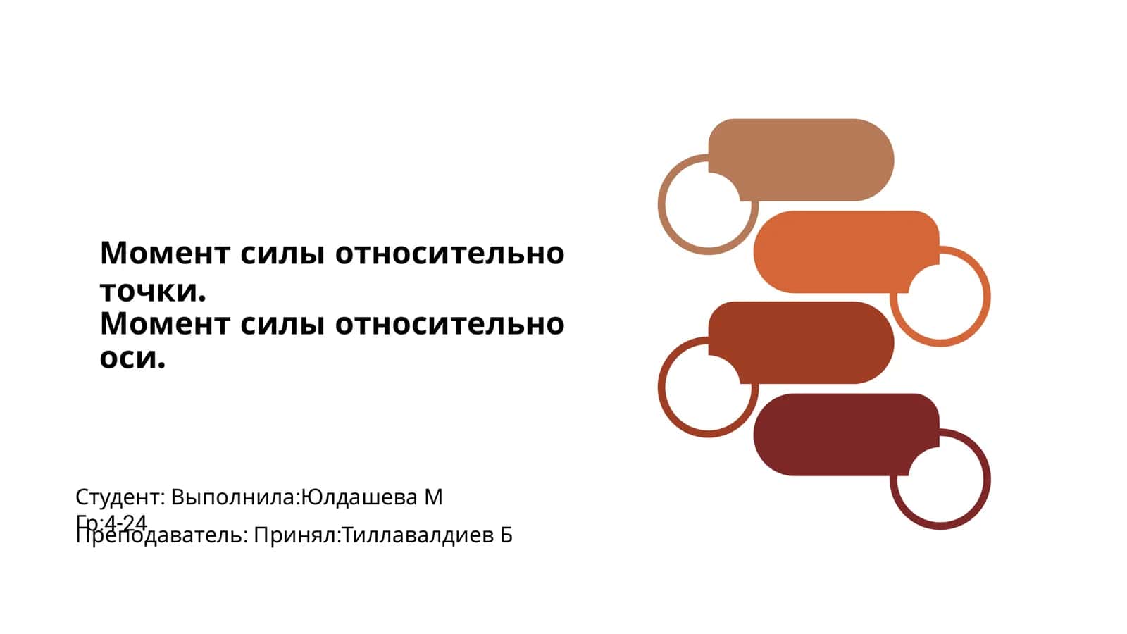 Момент силы относительно точки