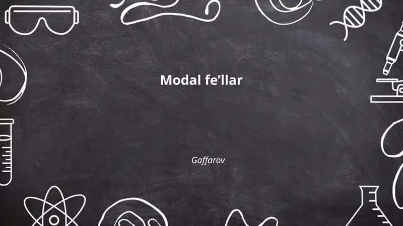 Modal feʼllar