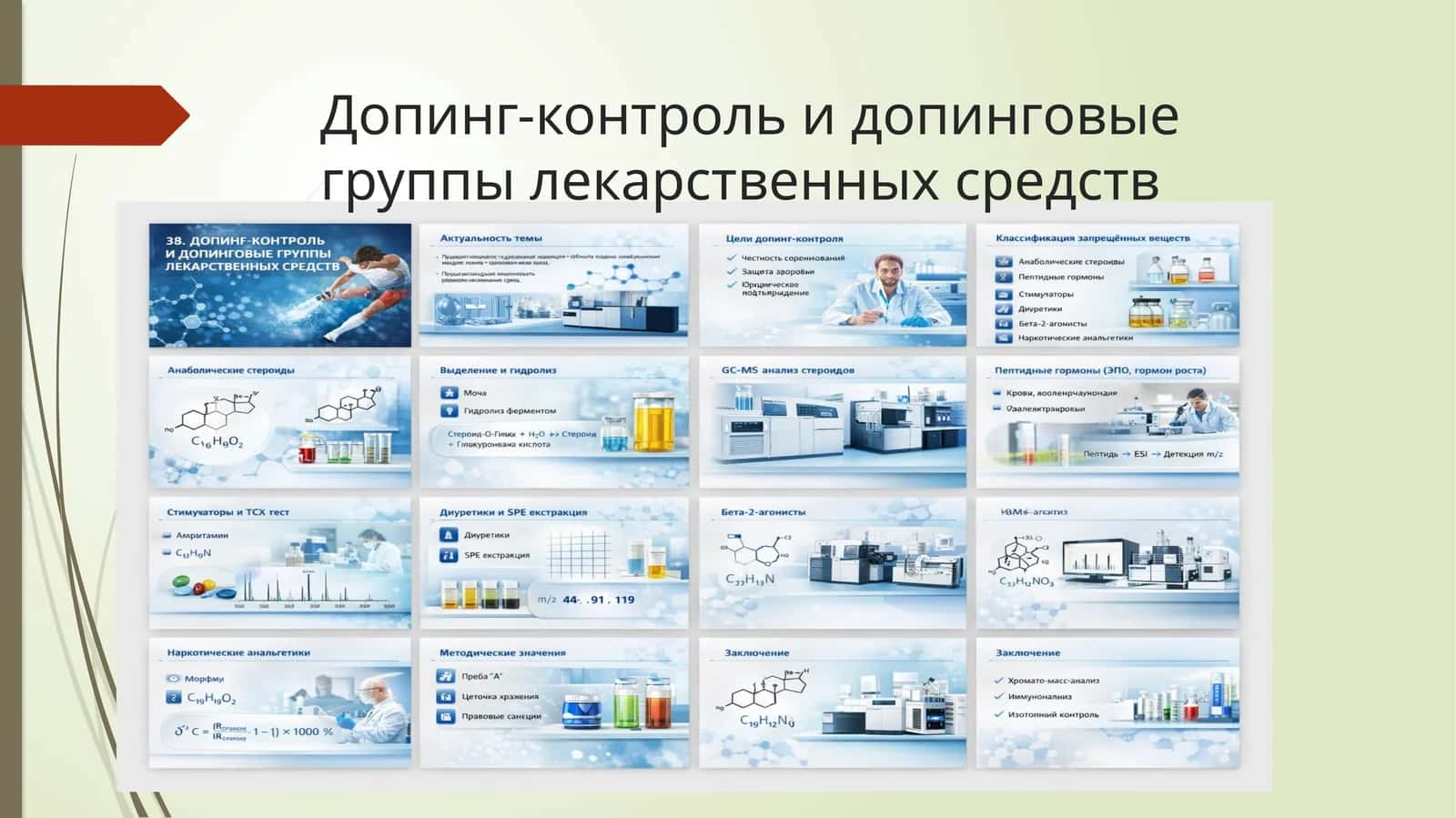 Допинг-контроль и допинговые группы лекарственных средств