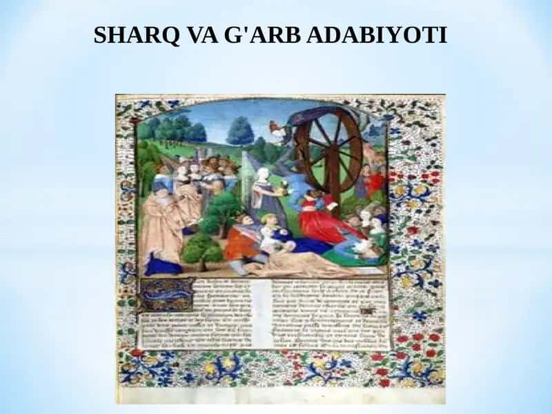 SHARQ VA G'ARB ADABIYOTI