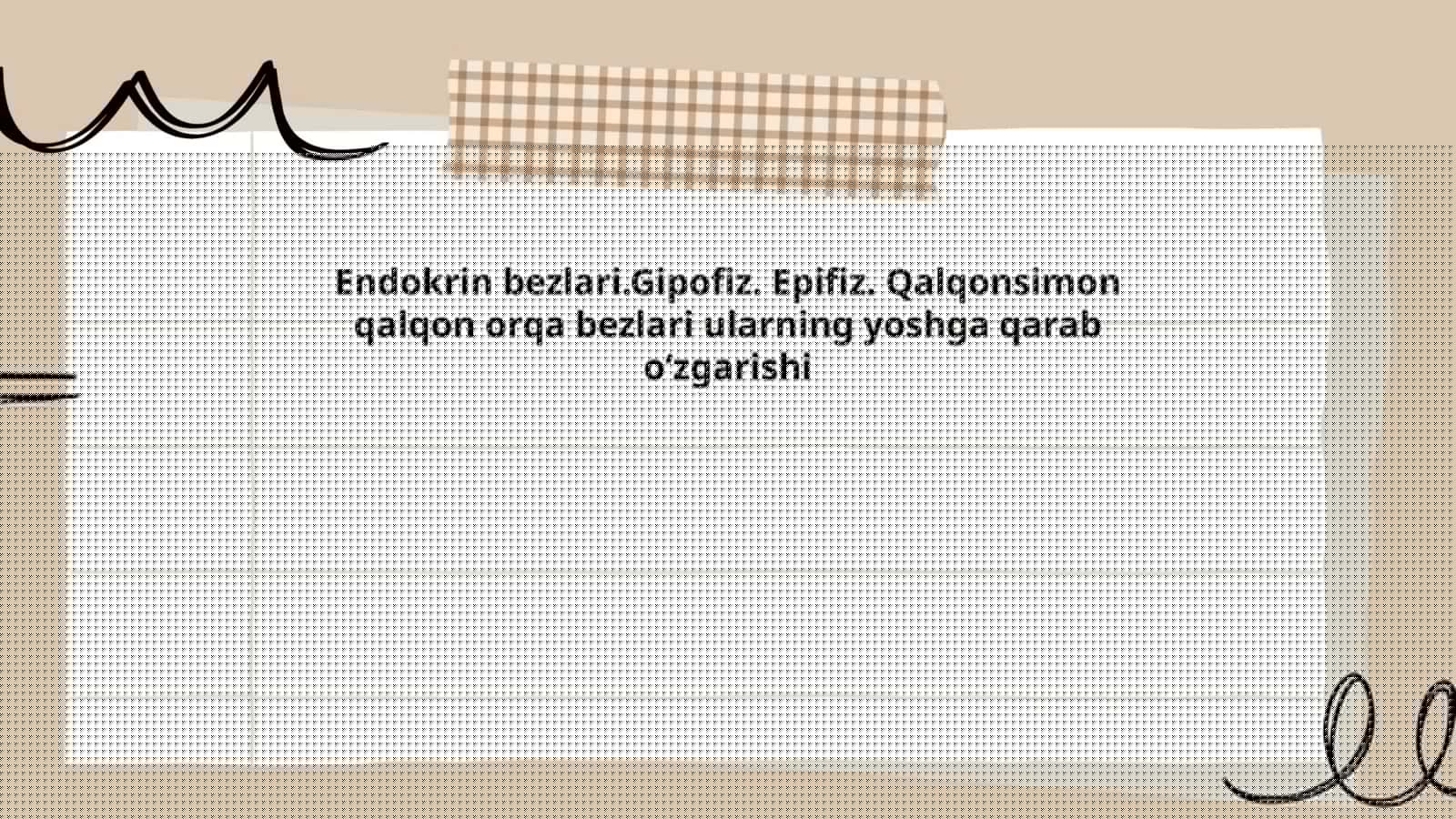 Endokrin bezlar tizimi