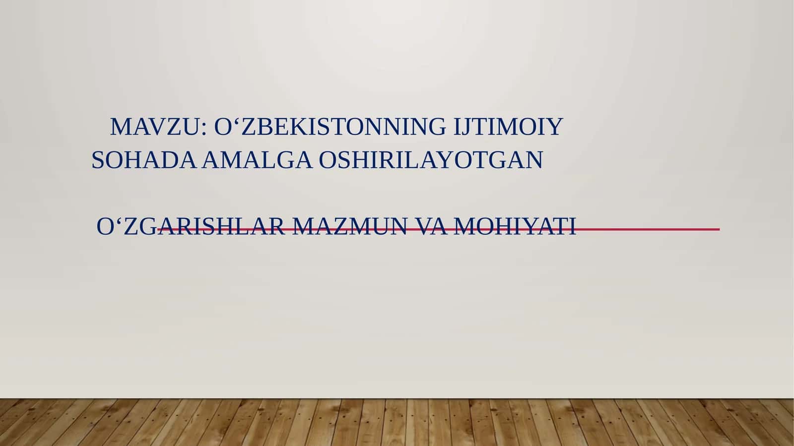 O‘zbekistonning ijtimoiy sohalari