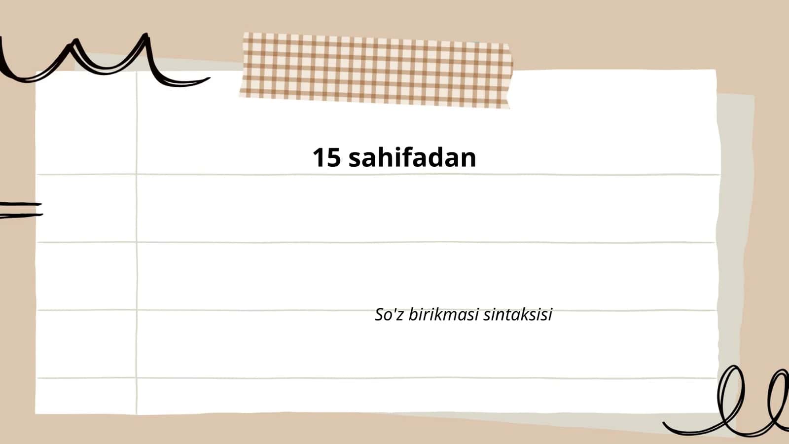 So'z birikmasi sintaksisi