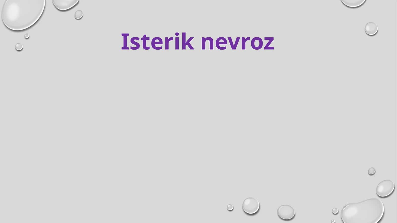 Isterik nevroz