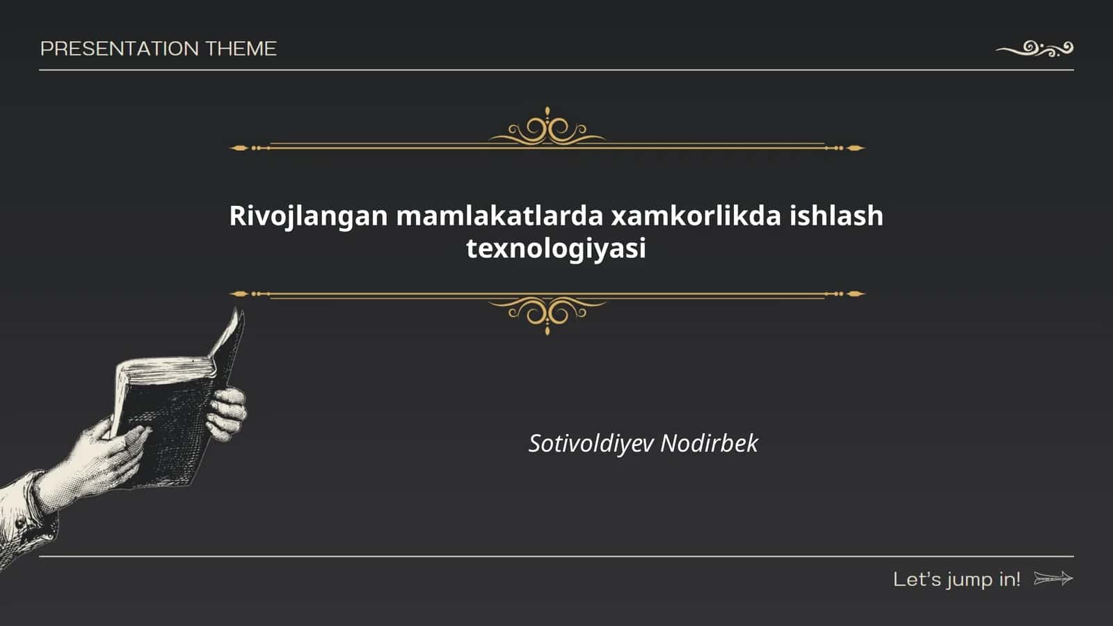 Rivojlangan mamlakatlarda xamkorlikda ishlash texnologiyasi