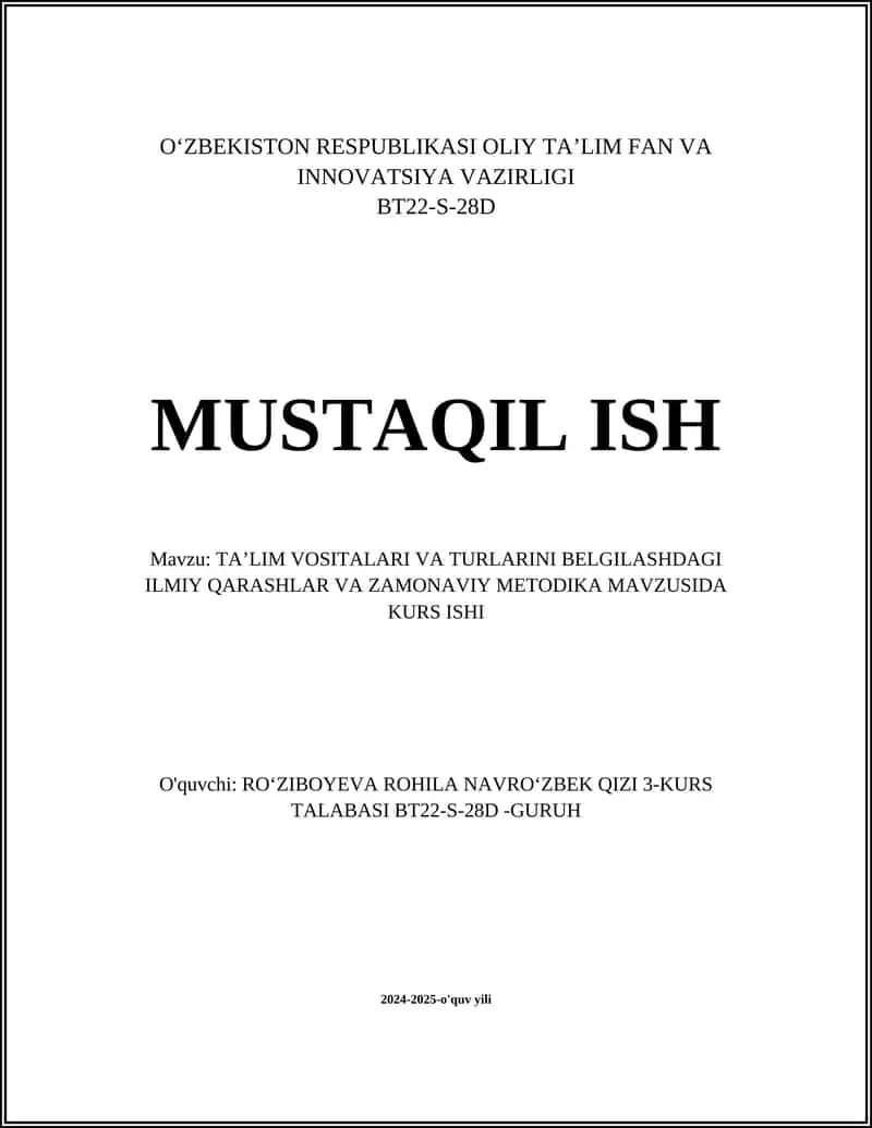 Ta'lim vositalari