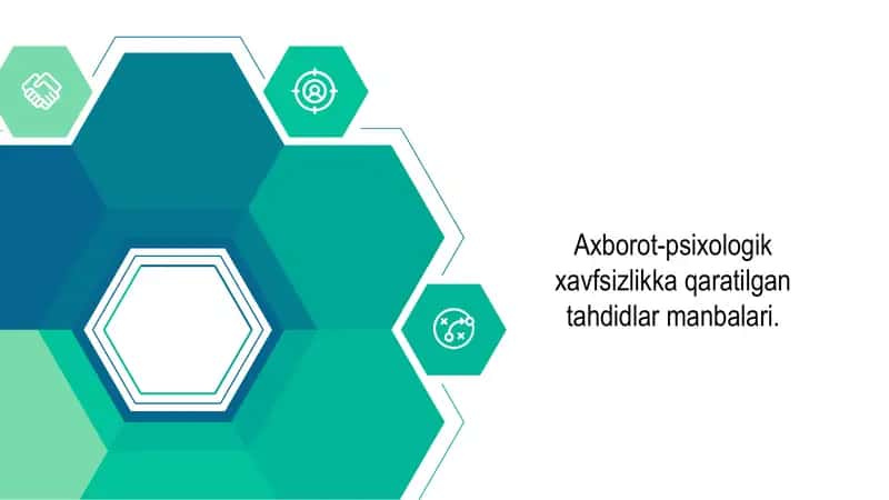 Axborot-psixologik xavfsizlikka qaratilgan tahdidlar manbalari