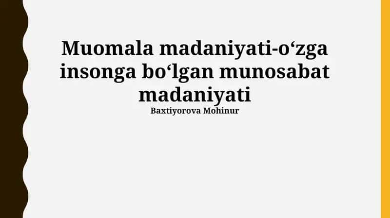 Xushmuomalalikning afzalliklari