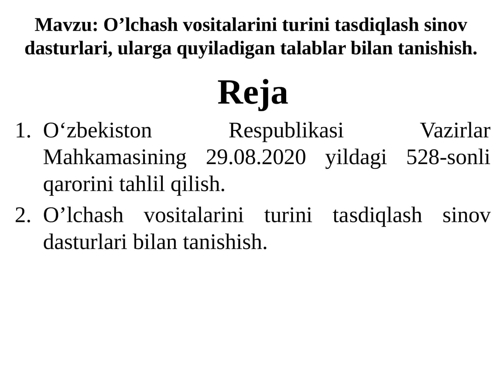 Oʼlchash vositalari