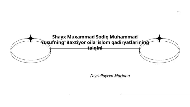 Shayx Muxammad Sodiq Muhammad Yusufning "Baxtiyor oila" islom qadiryatlarining talqini