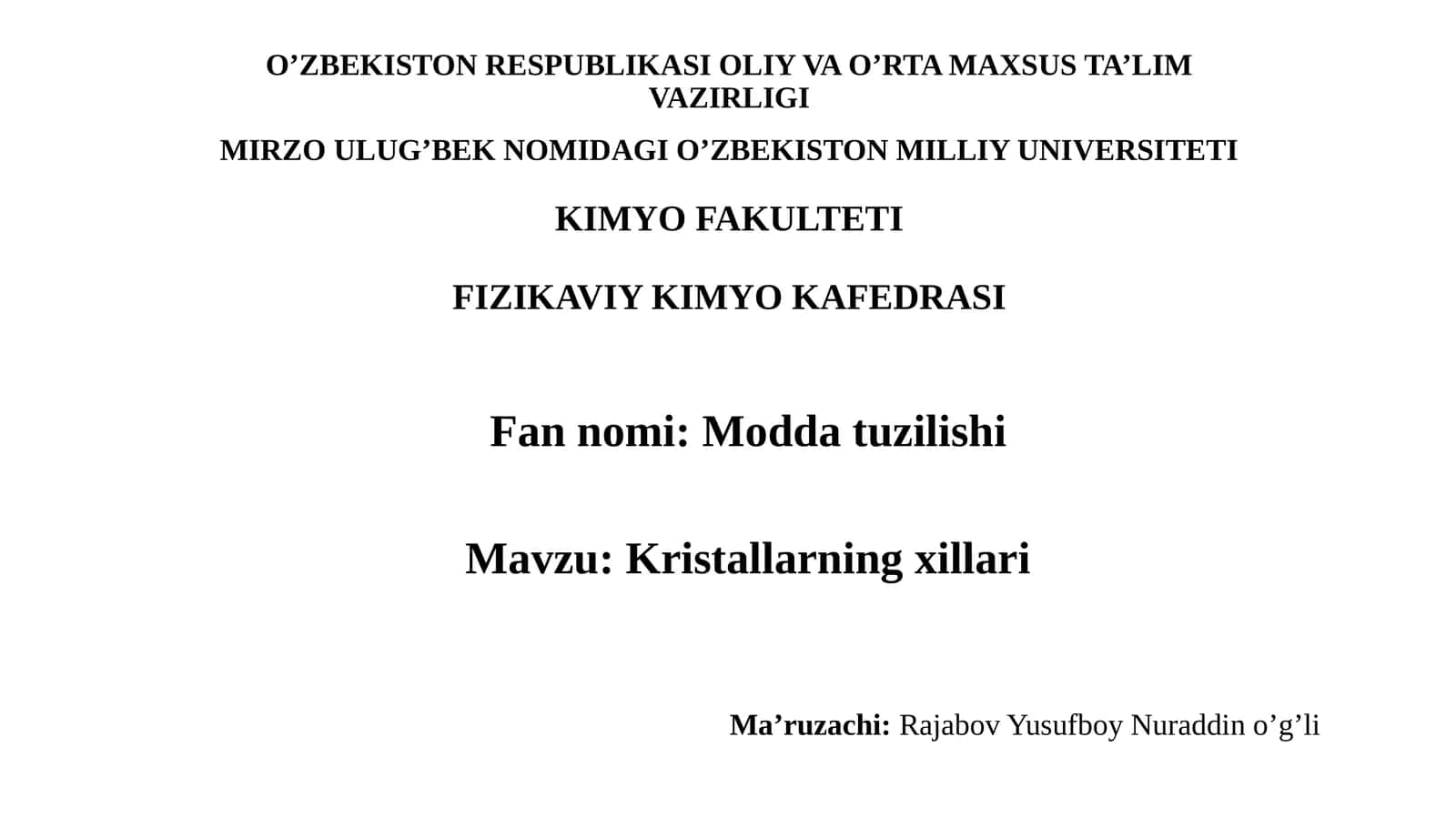 Kristallarning xillari