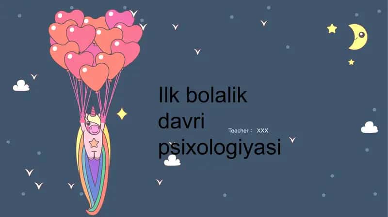 Ilk bolalik davri psixologiyasi