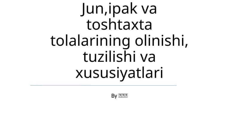 Tolali Tuzilishi va Xususiyatlari