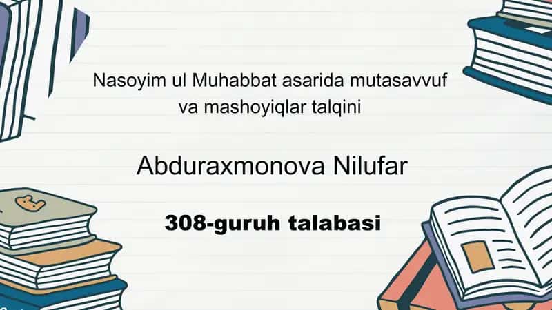 Nasoyim ul Muhabbat