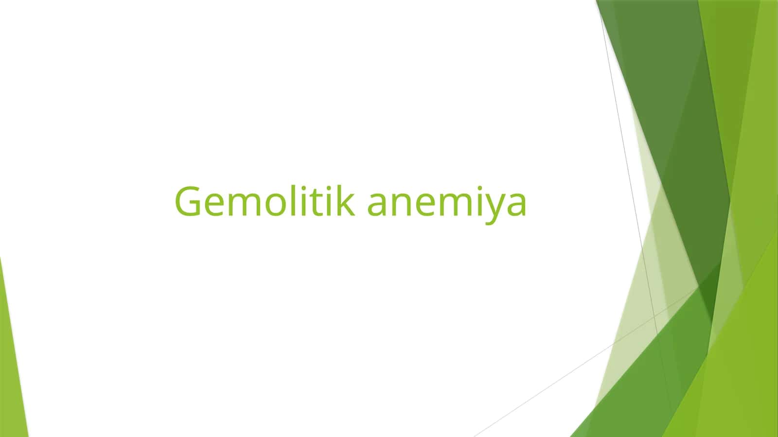 Gemolitikanemiya