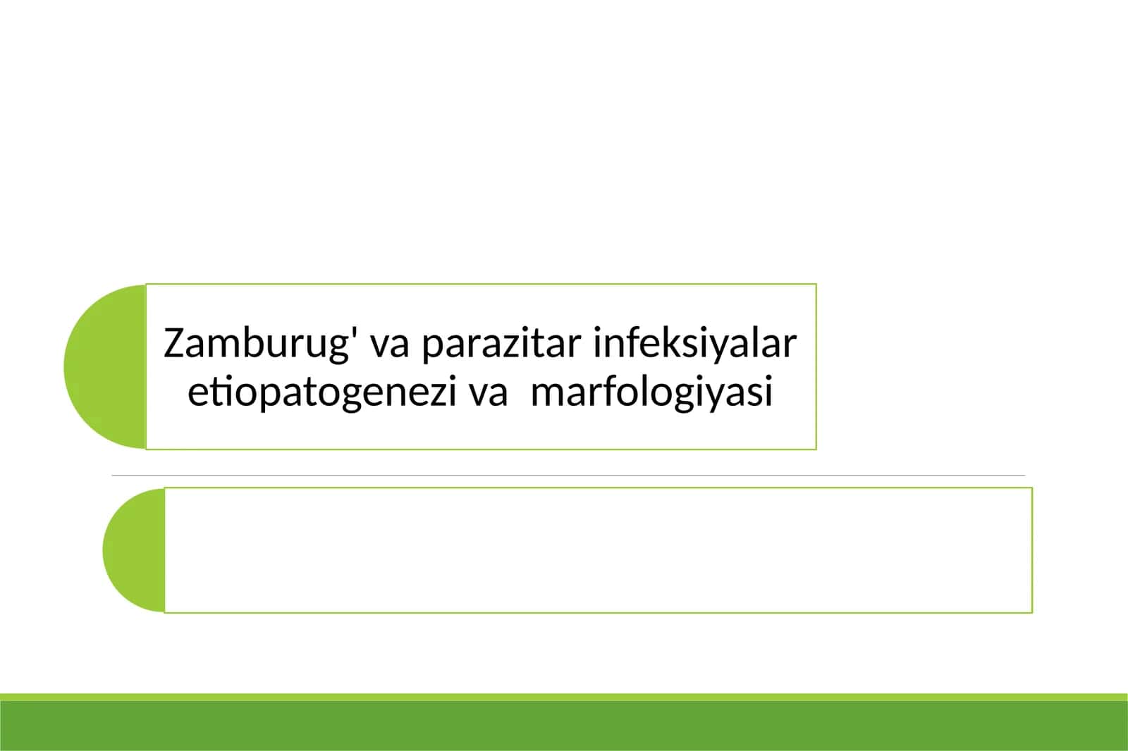 Zamburug'vaparazitarinfeksiyalaretiopatogenezivamarfologiyasi