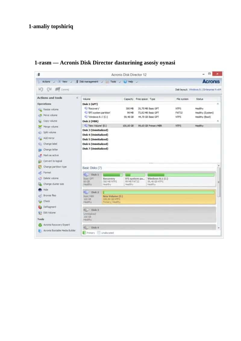 Acronis Disk Director