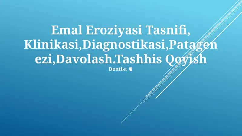 Emal Eroziyasi Tasnifi