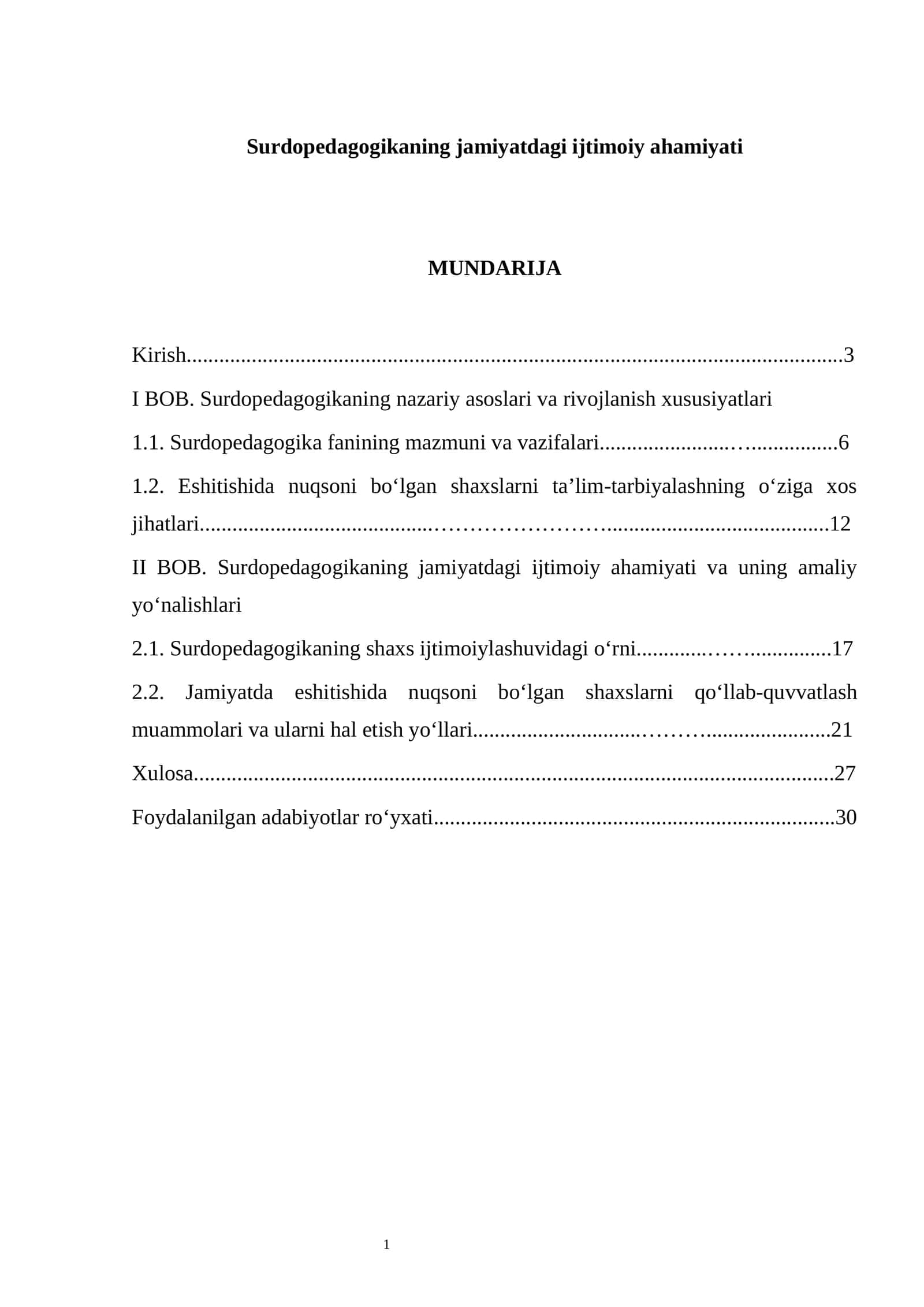Surdopedagogikaning jamiyatdagi ijtimoiy ahamiyati