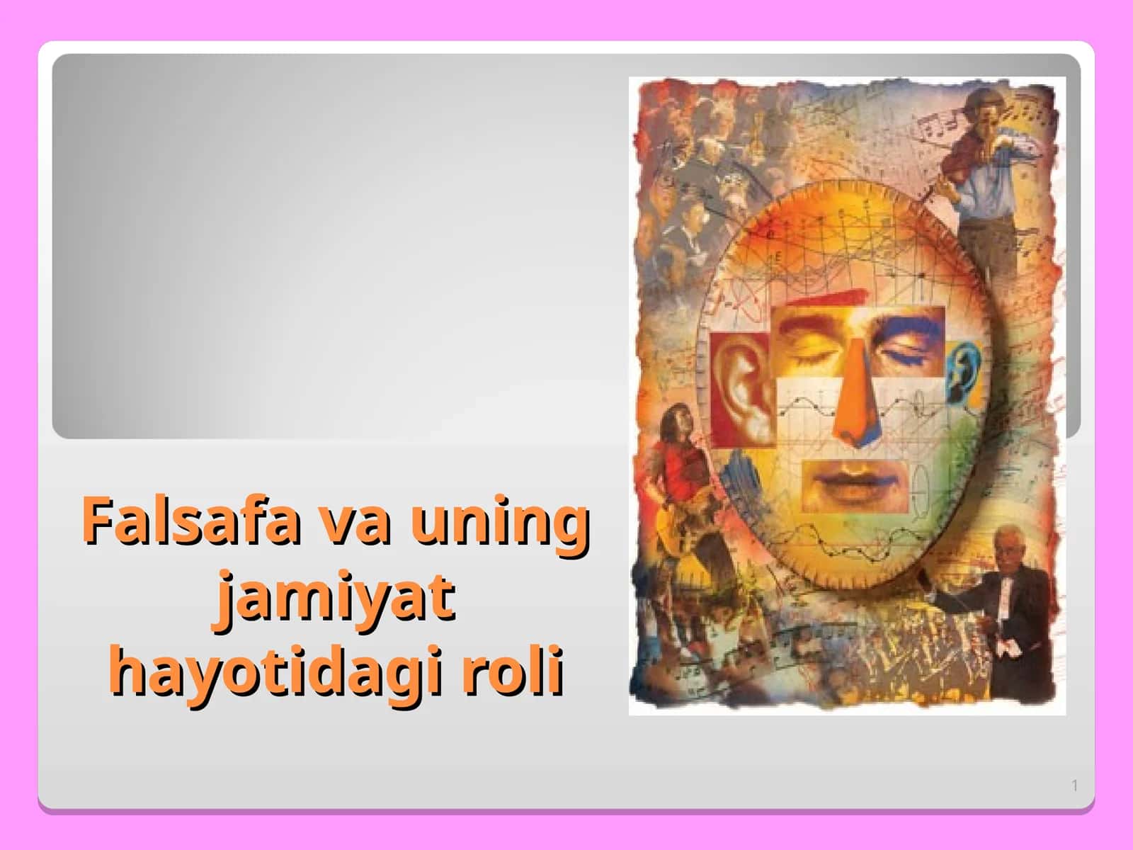 Falsafa va uning jamiyat hayotidagi roli