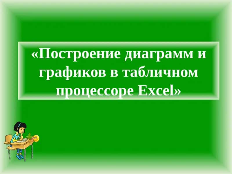 Построение диаграмм и графиков в табличном процессоре Excel
