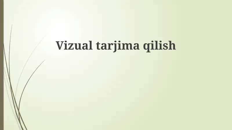 Vizual tarjima