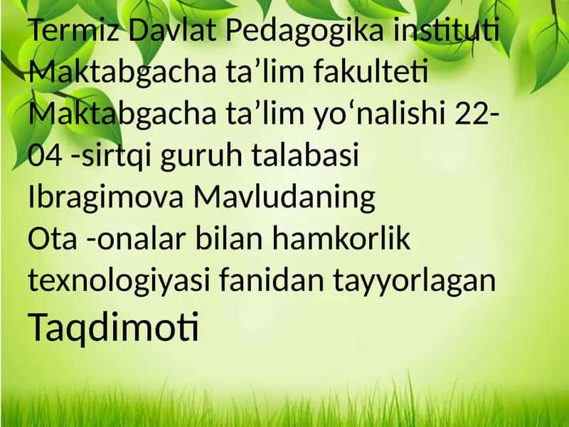 Hamkorlik tizimini takomillashtirish jarayonining samaradorligi