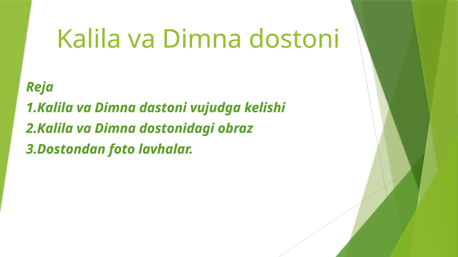 Kalila va Dimna dostoni