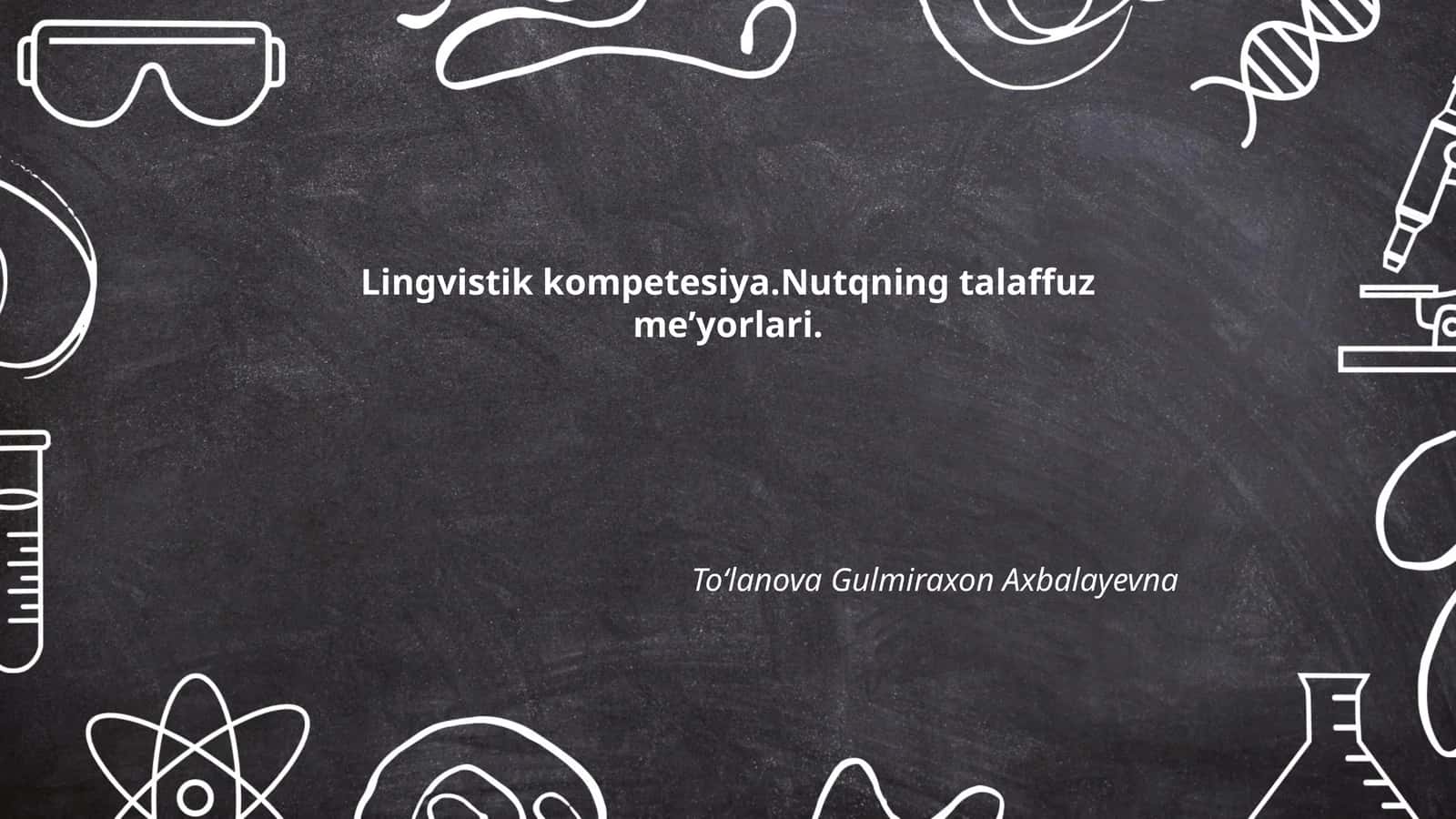 Nutqning fonetik xususiyatlari
