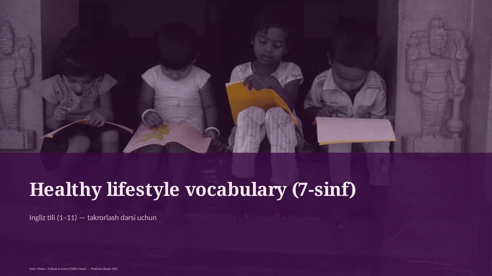 Healthy lifestyle vocabulary (7-sinf)