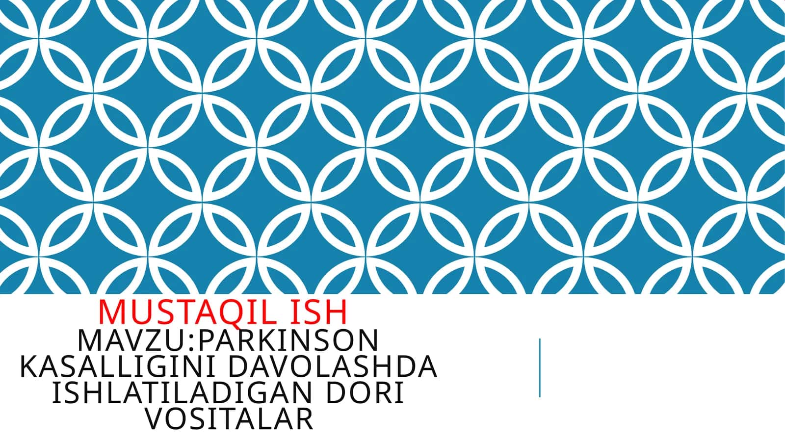 Parkinson kasalligini davolash