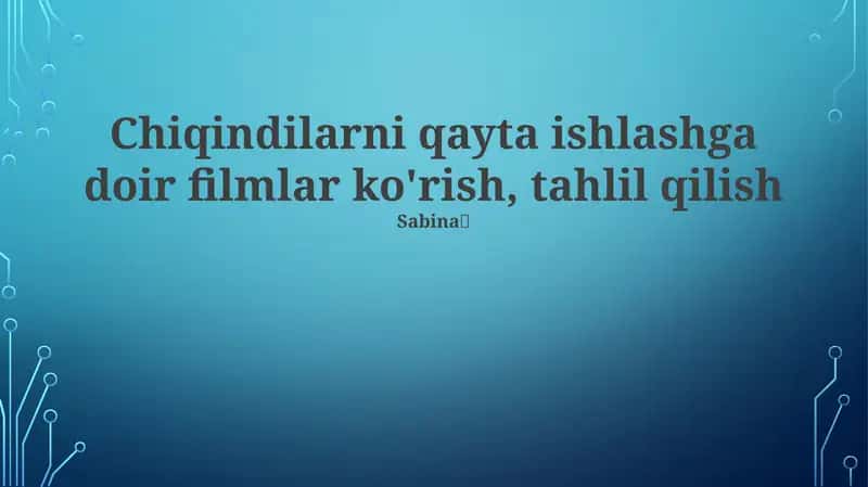 Kino San'atining Qayta Ishlashga Ta'siri