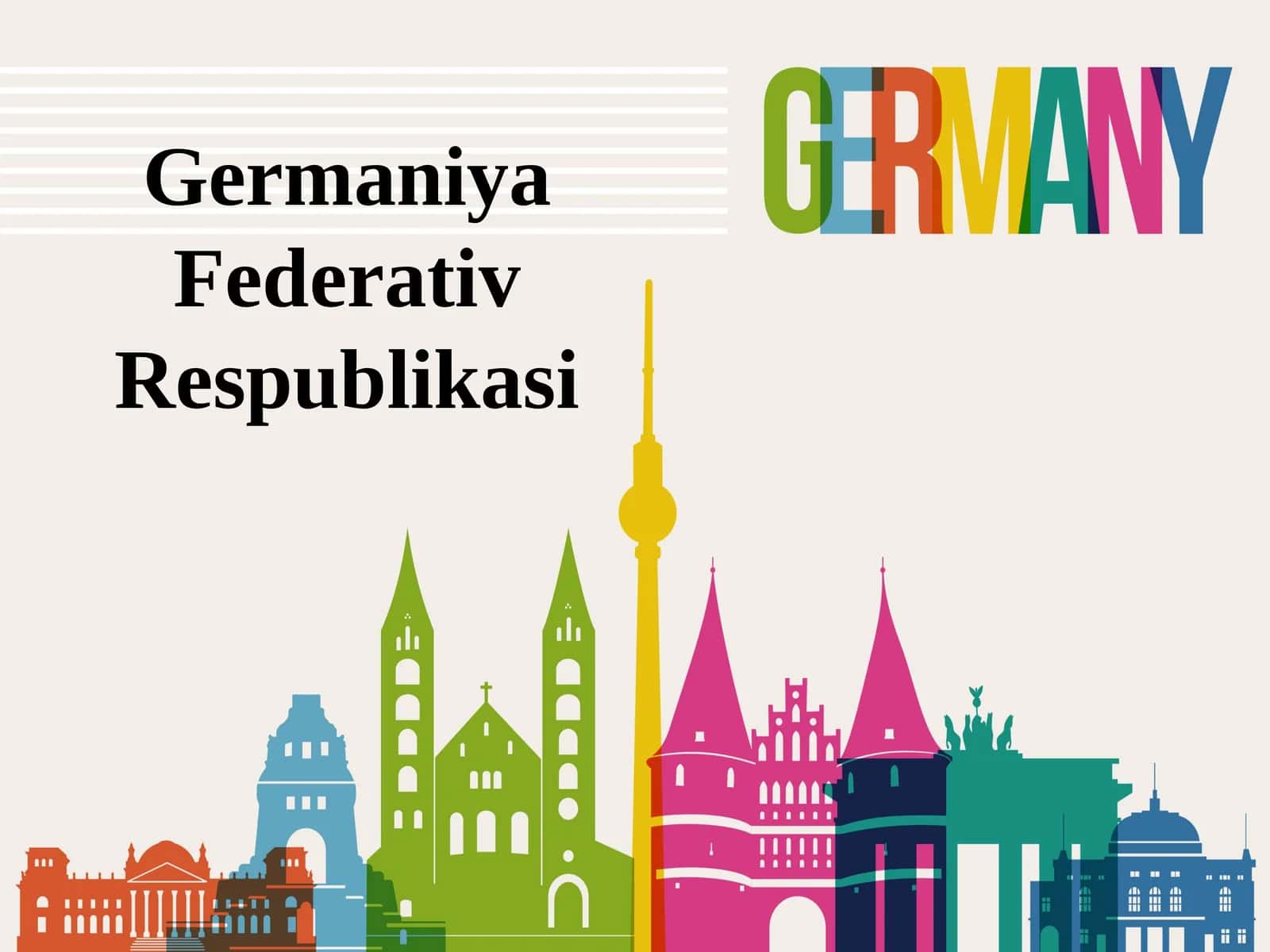 9-sinf Geografiya fanidan Germaniya Federativ Respublikasi dars ishlanma