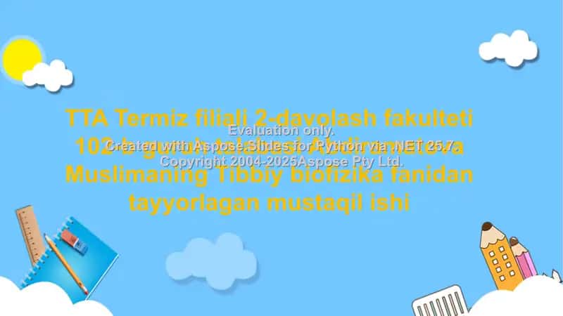 Bionika asoslari va uning inson hayotidagi oʻrni