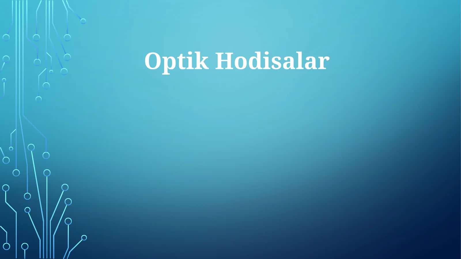 Optik Hodisalar