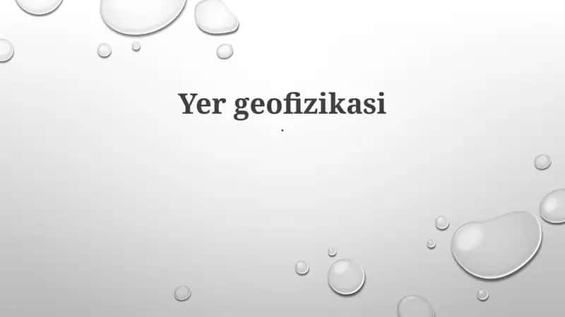 Yer geofizikasi