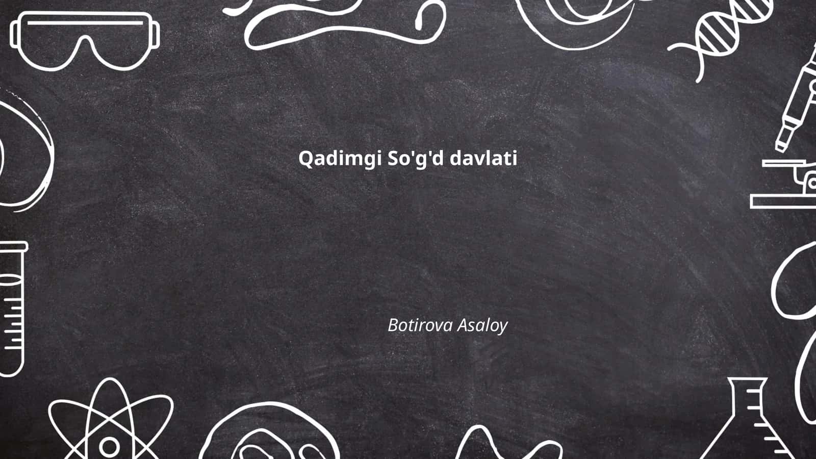 Qadimgi So'g'd davlati