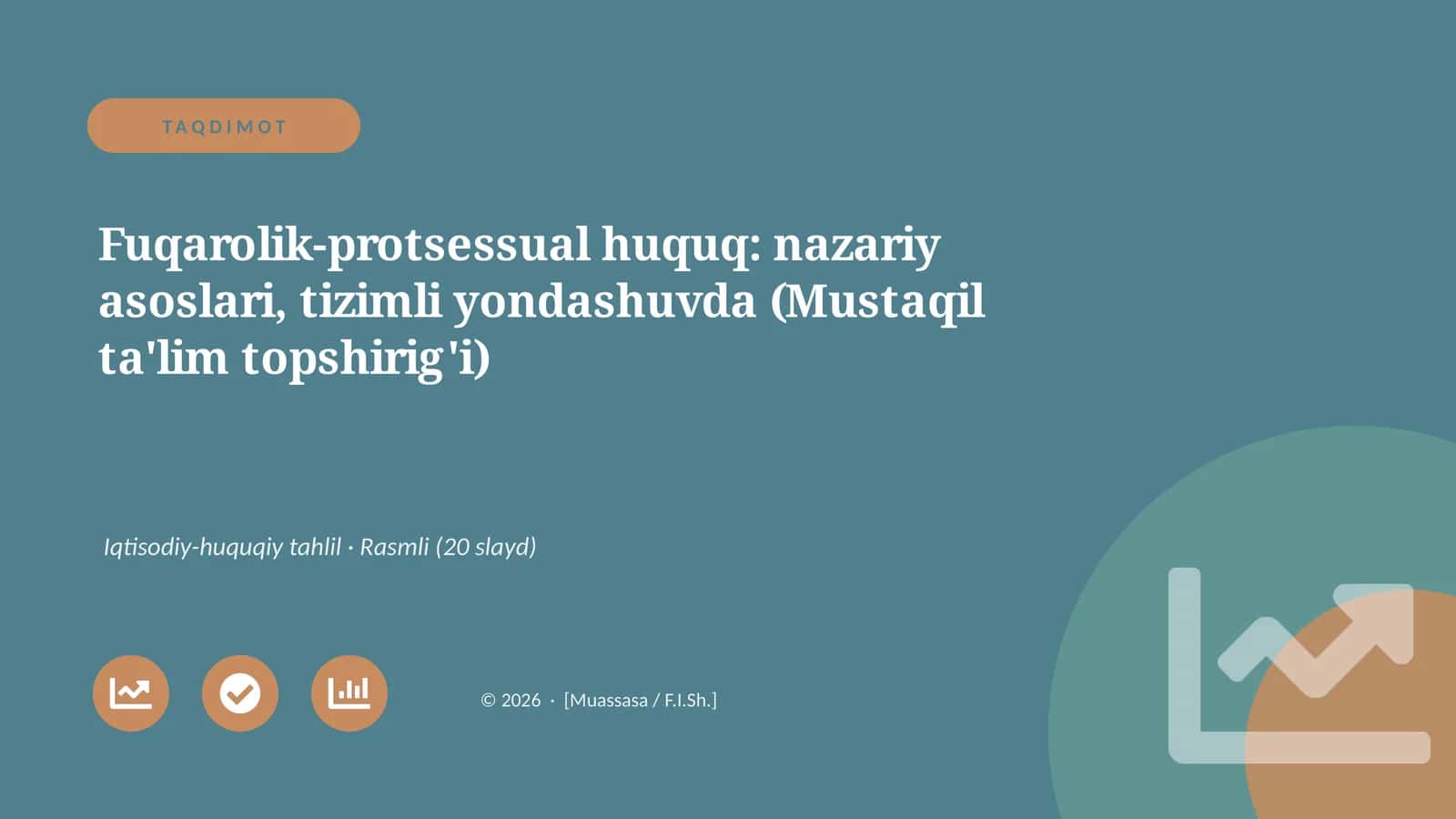 Fuqarolik-protsessual huquq: nazariy asoslari