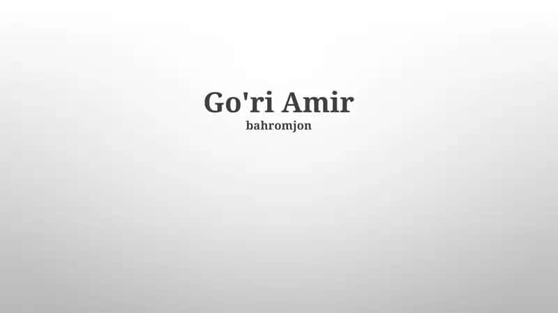 Gur-e Amir maqbarasi