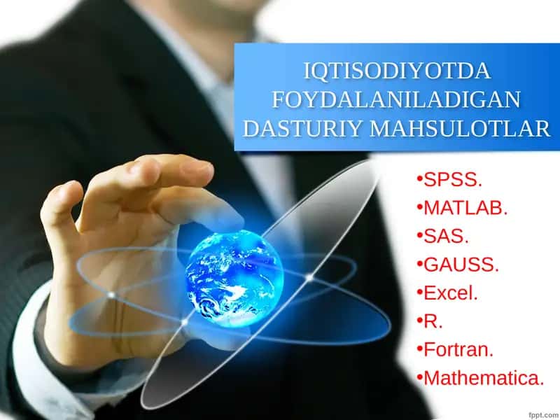 IQTISODIYOTDA FOYDALANILADIGAN DASTURIY MAHSULOTLAR