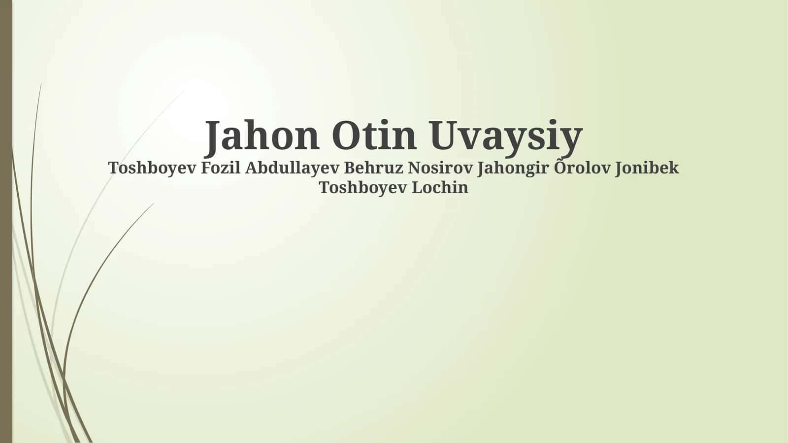 Otin Uvaysiy
