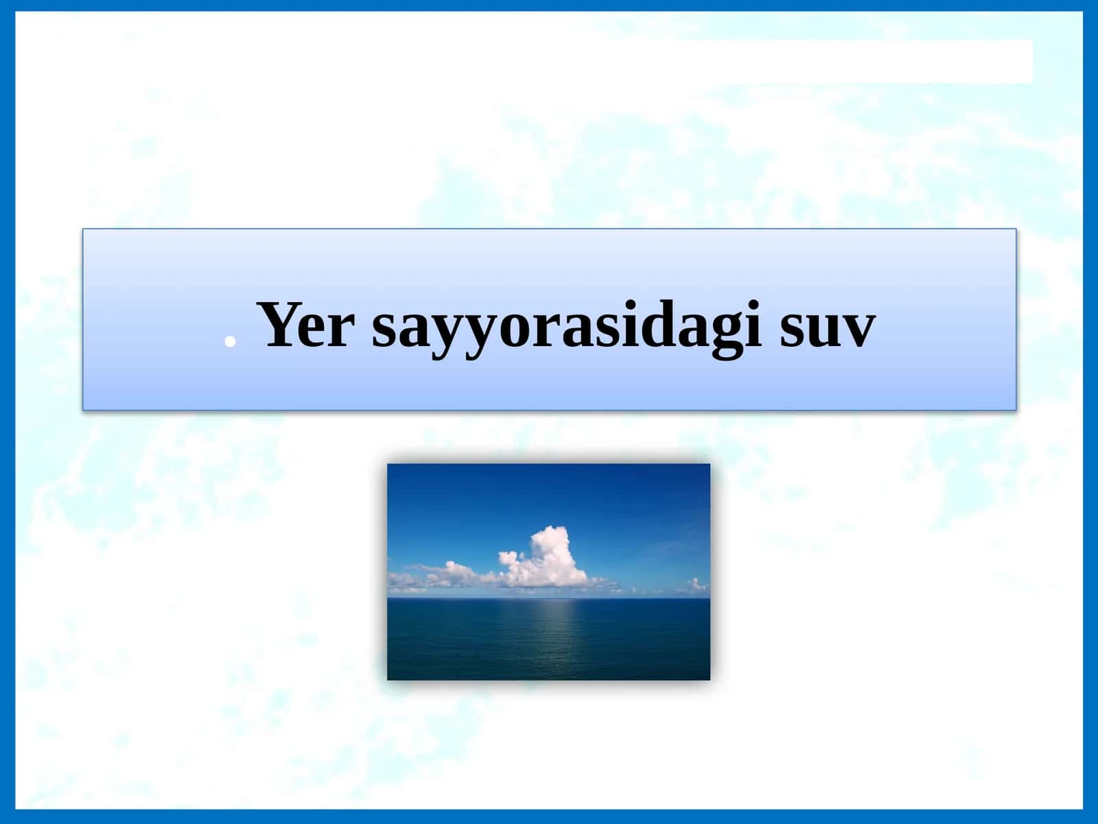 Yersayyorasidagisuv
