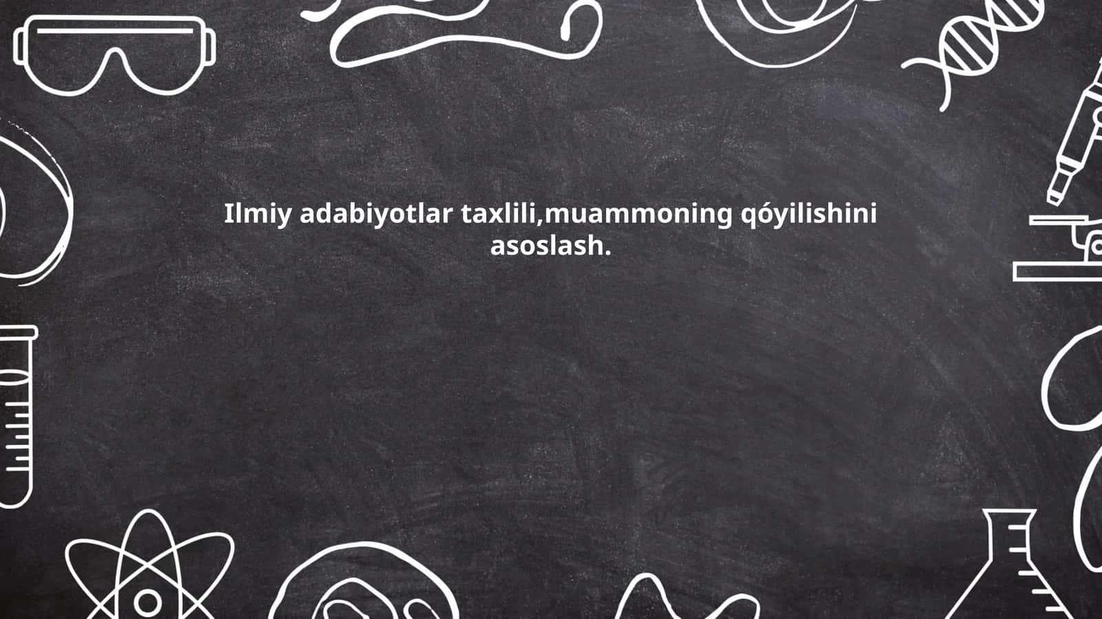 Ilmiy Adabiyotlar Taxlili